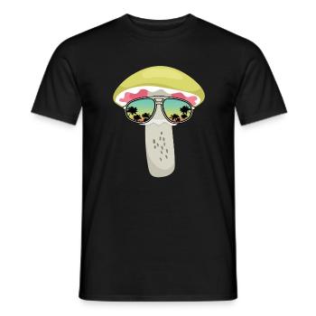 Ich Liebe Pilze - Männer T-Shirt - Schwarz - Vorne - AI Model Male 178 light (178cm)