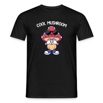 Champignon frais - T-shirt homme - noir - Devant - AI Model Male 178 light (178cm)