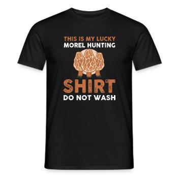 Morel Shirt - Men's T-Shirt - black - Front - AI Model Male 178 light (178cm)