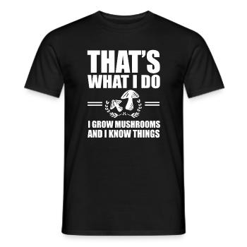 Pilz Züchter Shirt - Männer T-Shirt - Schwarz - Vorne - AI Model Male 178 light (178cm)
