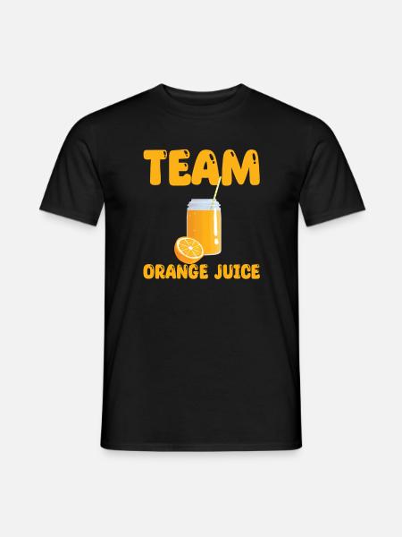 Team Orange Juice - Men's T-Shirt - black