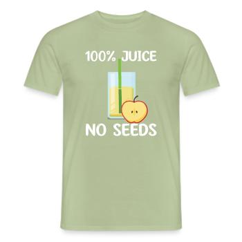 Jus de pomme - T-shirt homme - vert sauge - Devant - AI Model Male 178 light (178cm)