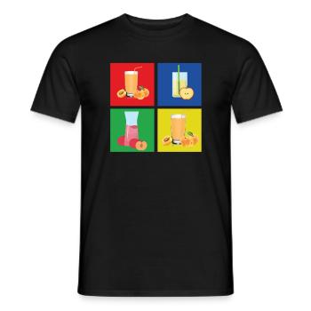Fruit juice - Men's T-Shirt - black - Front - AI Model Male 178 light (178cm)