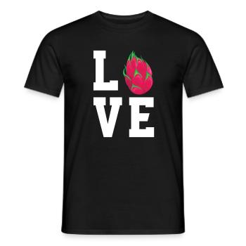 Drachenfrucht Pitaya - Männer T-Shirt - Schwarz - Vorne - AI Model Male 178 light (178cm)