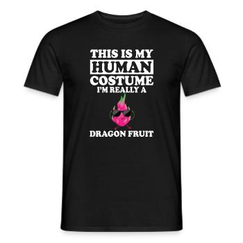 Drachenfrucht Spruch - Männer T-Shirt - Schwarz - Vorne - AI Model Male 178 light (178cm)