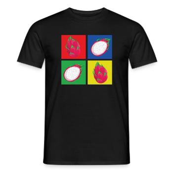 Drachenfrucht T-Shirt - Männer T-Shirt - Schwarz - Vorne - AI Model Male 178 light (178cm)