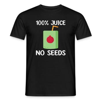Granatapfel Saft - Männer T-Shirt - Schwarz - Vorne - AI Model Male 178 light (178cm)