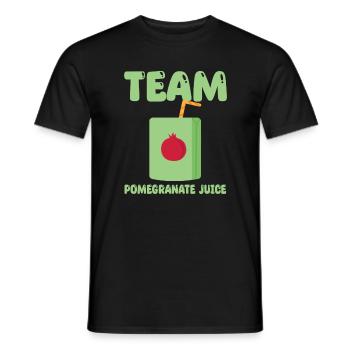 Team Granatapfelsaft - Männer T-Shirt - Schwarz - Vorne - AI Model Male 178 light (178cm)