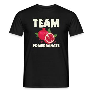 Team Pomegranate - Men's T-Shirt - black - Front - AI Model Male 178 light (178cm)