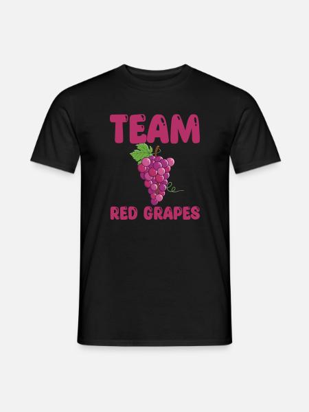 Team Red Grapes - Men's T-Shirt - black