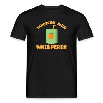Chuchoteur de jus de mandarine - T-shirt homme - noir - Devant - AI Model Male 178 light (178cm)