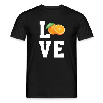 Liebe Mandarinen - Männer T-Shirt - Schwarz - Vorne - AI Model Male 178 light (178cm)