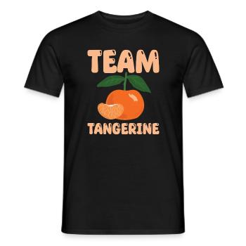 Team Mandarine - Männer T-Shirt - Schwarz - Vorne - AI Model Male 178 light (178cm)