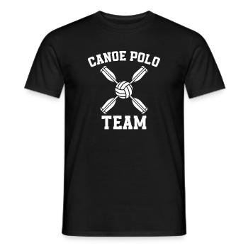 L’équipe Kanupolo - T-shirt homme - noir - Devant - AI Model Male 178 light (178cm)