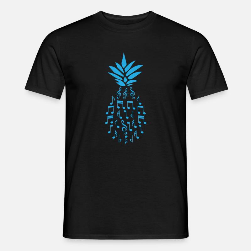 Pineapple Sheet Music Notes - Men’s T-shirt - black