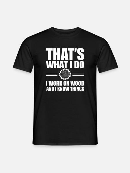 Carpenter's saying - Men's T-Shirt - black