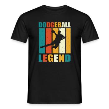 Légende du Dodgeball - T-shirt homme - noir - Devant - AI Model Male 178 light (178cm)