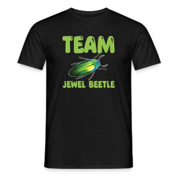 Team Magnificent Beetles - Men's T-Shirt - black - Front - AI Model Male 178 light (178cm)