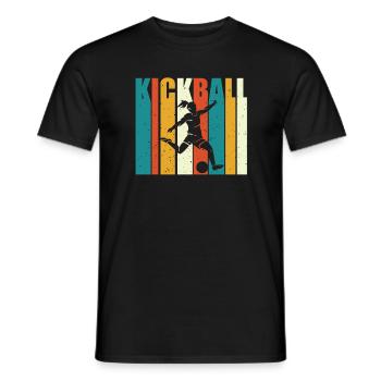 Kickball - T-shirt homme - noir - Devant - AI Model Male 178 light (178cm)