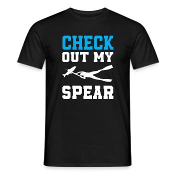 Spearfishing T-Shirt - Men's T-Shirt - black - Front - AI Model Male 178 light (178cm)