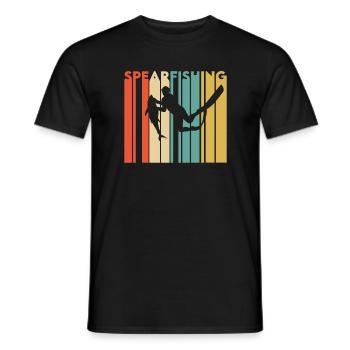 Speerfischen - Männer T-Shirt - Schwarz - Vorne - AI Model Male 178 light (178cm)