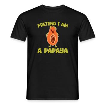 Papaya - Männer T-Shirt - Schwarz - Vorne - AI Model Male 178 light (178cm)