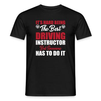 Bester Fahrlehrer Shirt - Männer T-Shirt - Schwarz - Vorne - AI Model Male 178 light (178cm)