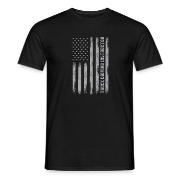 Truck Driving Instructor USA - Men's T-Shirt - black - Front - AI Model Male 178 light (178cm)