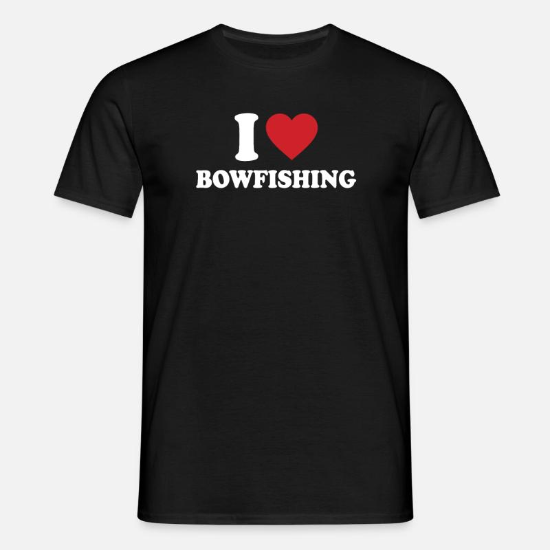 Bogenfischen - Männer T-Shirt - Schwarz