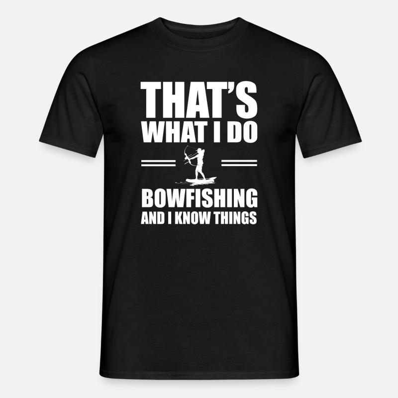 Bogenfischen - Männer T-Shirt - Schwarz
