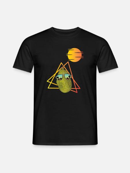 Retro 80s jackfruit - Men's T-Shirt - black