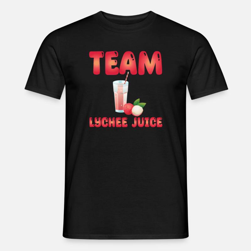 Team Lychee Saft - Männer T-Shirt - Schwarz