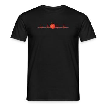 Litschi Herzschlag - Männer T-Shirt - Schwarz - Vorne - AI Model Male 178 light (178cm)