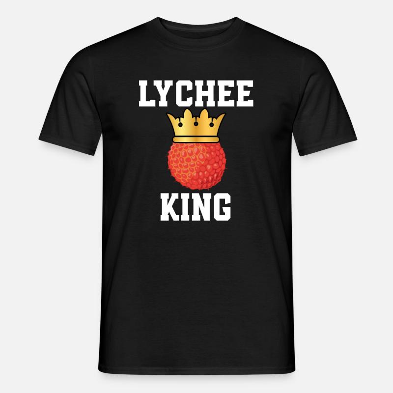 Lychee König - Männer T-Shirt - Schwarz