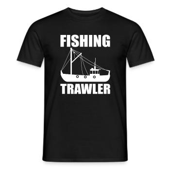 Fischkutter - Männer T-Shirt - Schwarz - Vorne - AI Model Male 178 light (178cm)