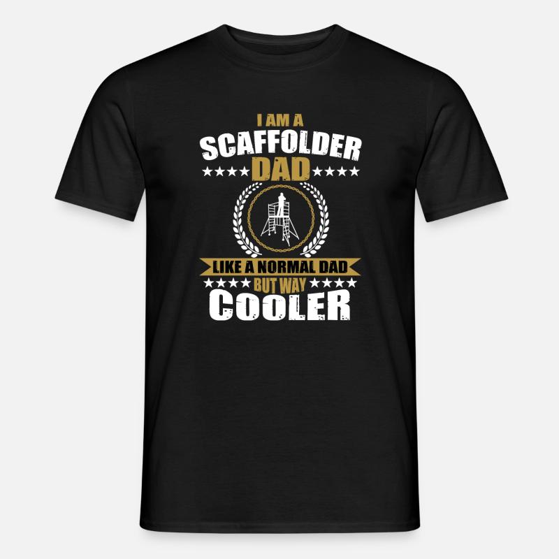 Père constructeur d’échafaudages - T-shirt homme - noir