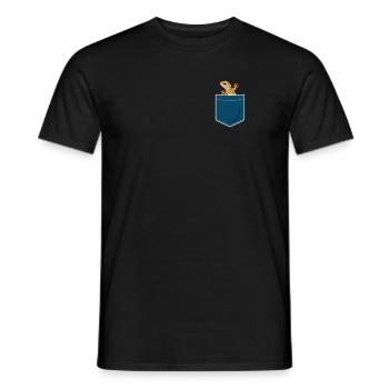 Poche de poitrine Gecko - T-shirt homme - noir - Devant - AI Model Male 178 light (178cm)