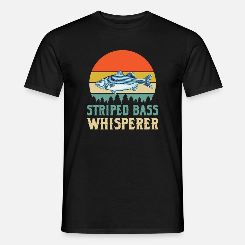 Striped Perch Whisperer - Men's T-shirt - black