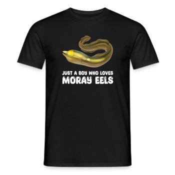 Moray Eel For Boys - Men's T-Shirt - black - Front - AI Model Male 178 light (178cm)