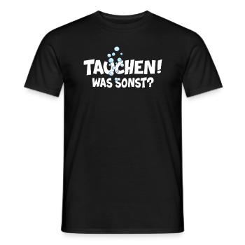 apnoe tauchen was sonst oxygen taucher - Männer T-Shirt - Schwarz - Vorne - AI Model Male 178 light (178cm)