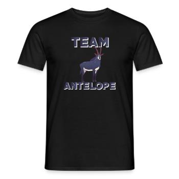 Team Antelope - Men's T-Shirt - black - Front - AI Model Male 178 light (178cm)