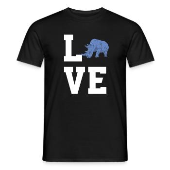 Dear Rhinos - Men's T-Shirt - black - Front - AI Model Male 178 light (178cm)