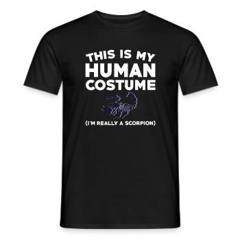 Drôle de costume de Scorpion - T-shirt homme - noir - Devant - AI Model Male 178 light (178cm)