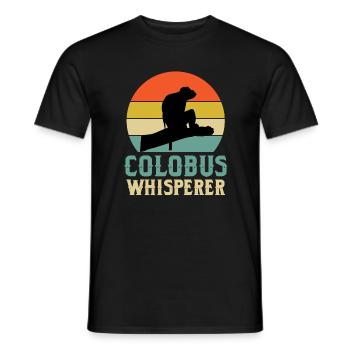 Chuchoteur de colobe - T-shirt homme - noir - Devant - AI Model Male 178 light (178cm)
