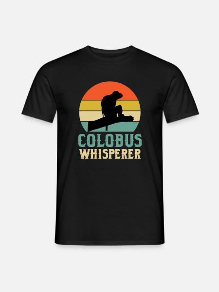 Colobus whisperer - Men's T-Shirt - black