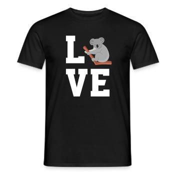 Dear Koala - Men's T-Shirt - black - Front - AI Model Male 178 light (178cm)