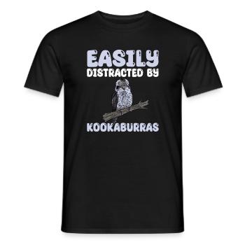 Laughing Kookaburra - Men's T-Shirt - black - Front - AI Model Male 178 light (178cm)