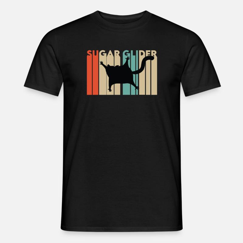 Kurzkopfgleitbeutler Retro Gift - Men's T-Shirt - black