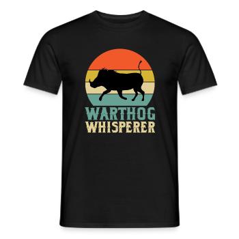 Cadeau de grand chuchoteur de phacochère - T-shirt homme - noir - Devant - AI Model Male 178 light (178cm)