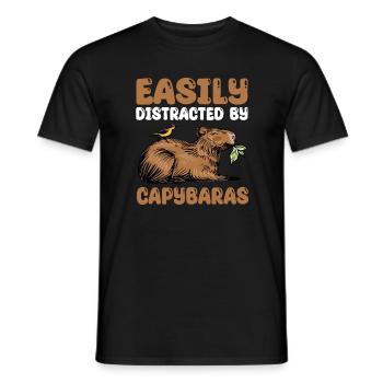 Lustiges Capybara Shirt - Männer T-Shirt - Schwarz - Vorne - AI Model Male 178 light (178cm)